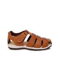 Sandalia D'orsay Casual ANGEL-2619 Habano Rabbit Cuero